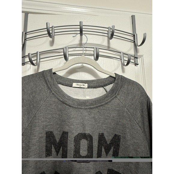 Blooming‎ Jelly Women's XXL Sweatshirt Gray "MOM MODE" Cozy Pullover NWT Mother - Picture 5 of 16